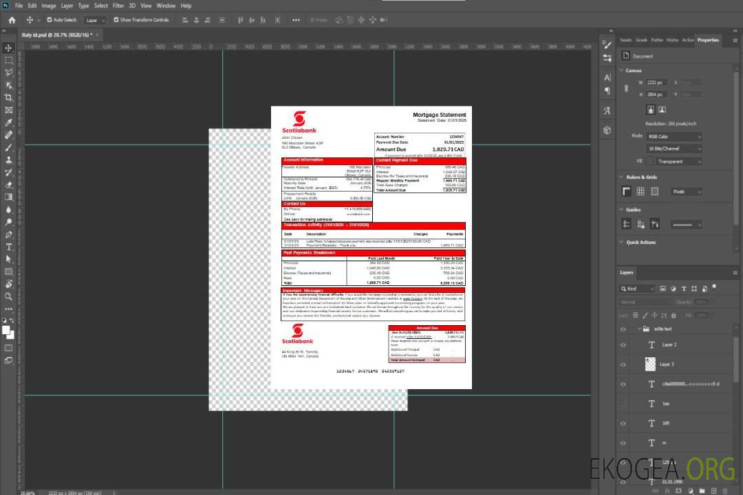 Canada Banque Scotia relevé hypothécaire scr template Canada Banque Scotia relevé hypothécaire scr template